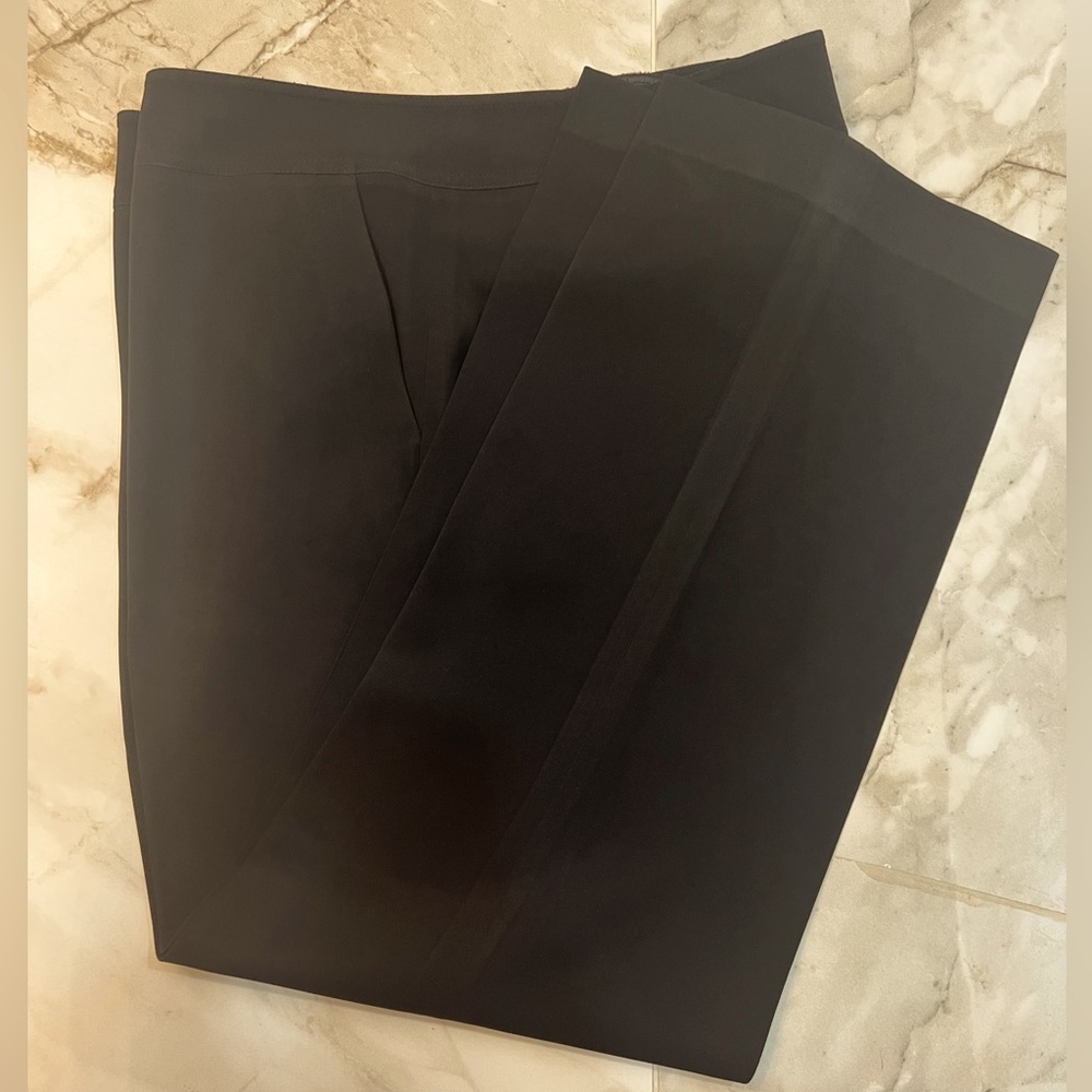 CALVIN KLEIN Freshly Dry Cleaned Trouser Work Pants - Black Size 14